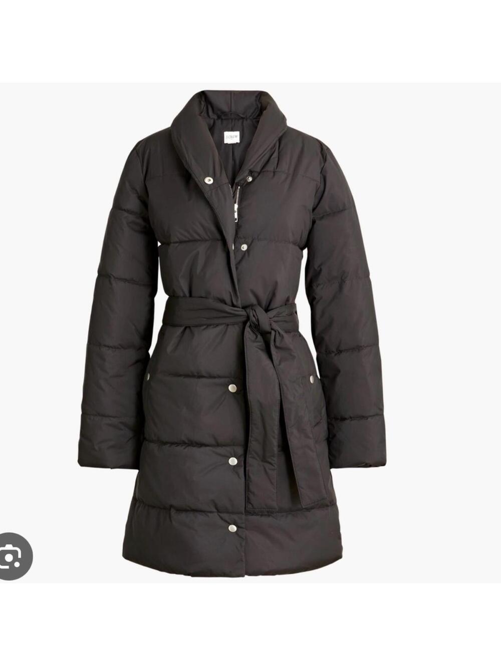 J. Crew Women's Black Puffer Coat XS